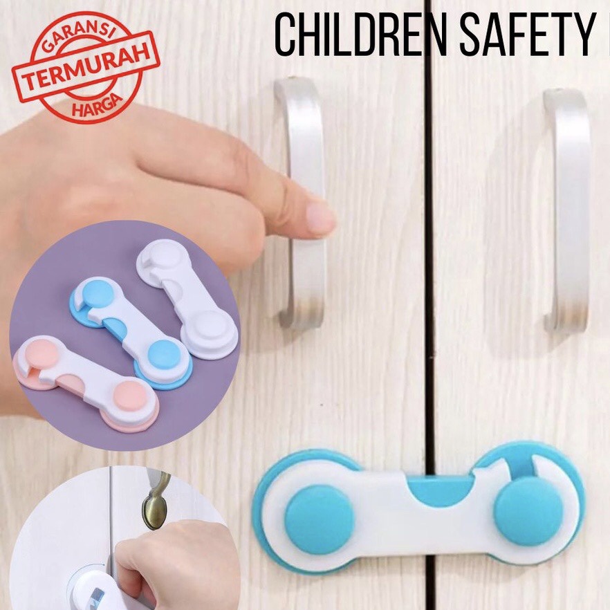 Jual Kunci pengaman laci lemari kulkas / 3m adhesive child lock Shopee Indonesia