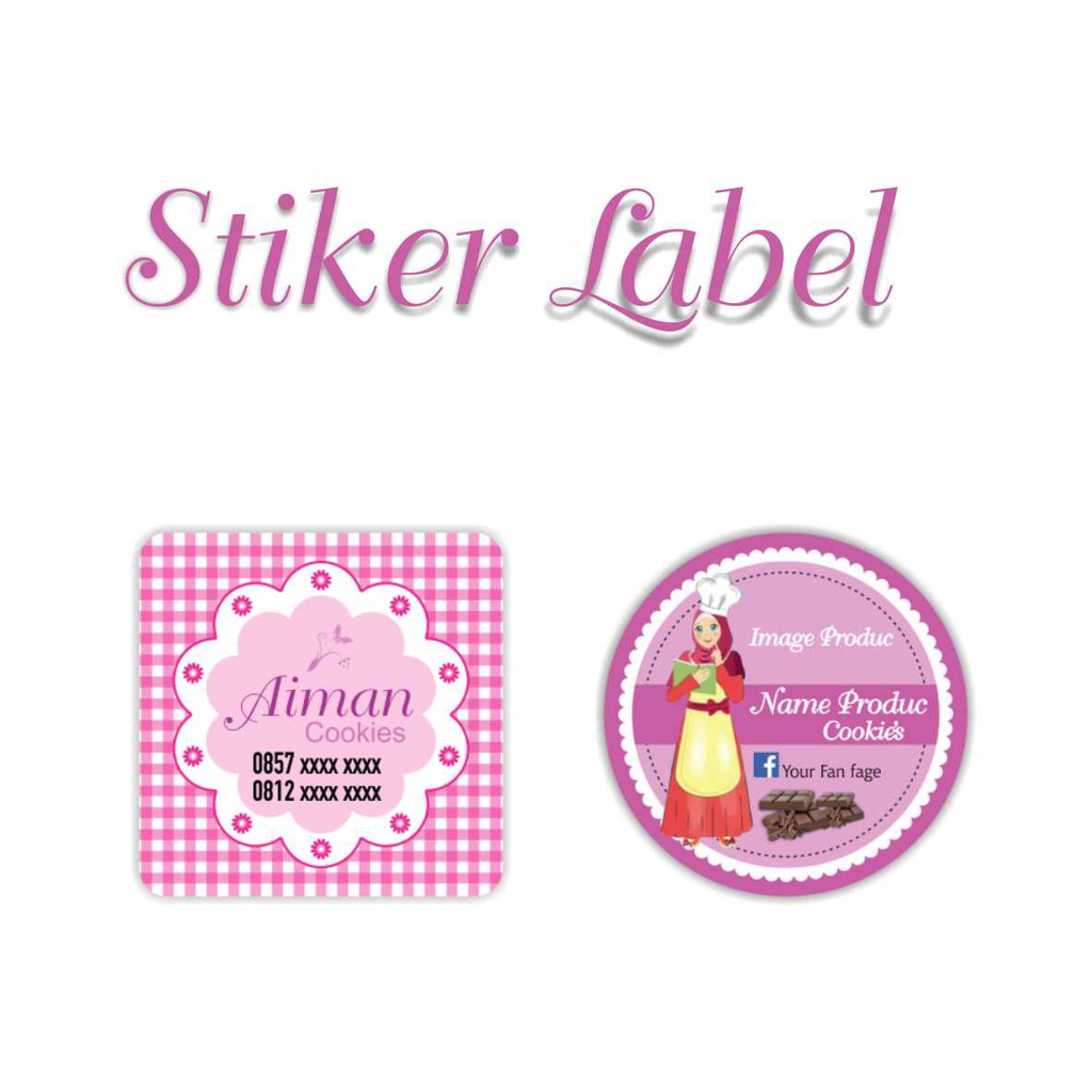 Jual STIKER LABEL / STIKER MEREK / STIKER CUSTOM Shopee Indonesia