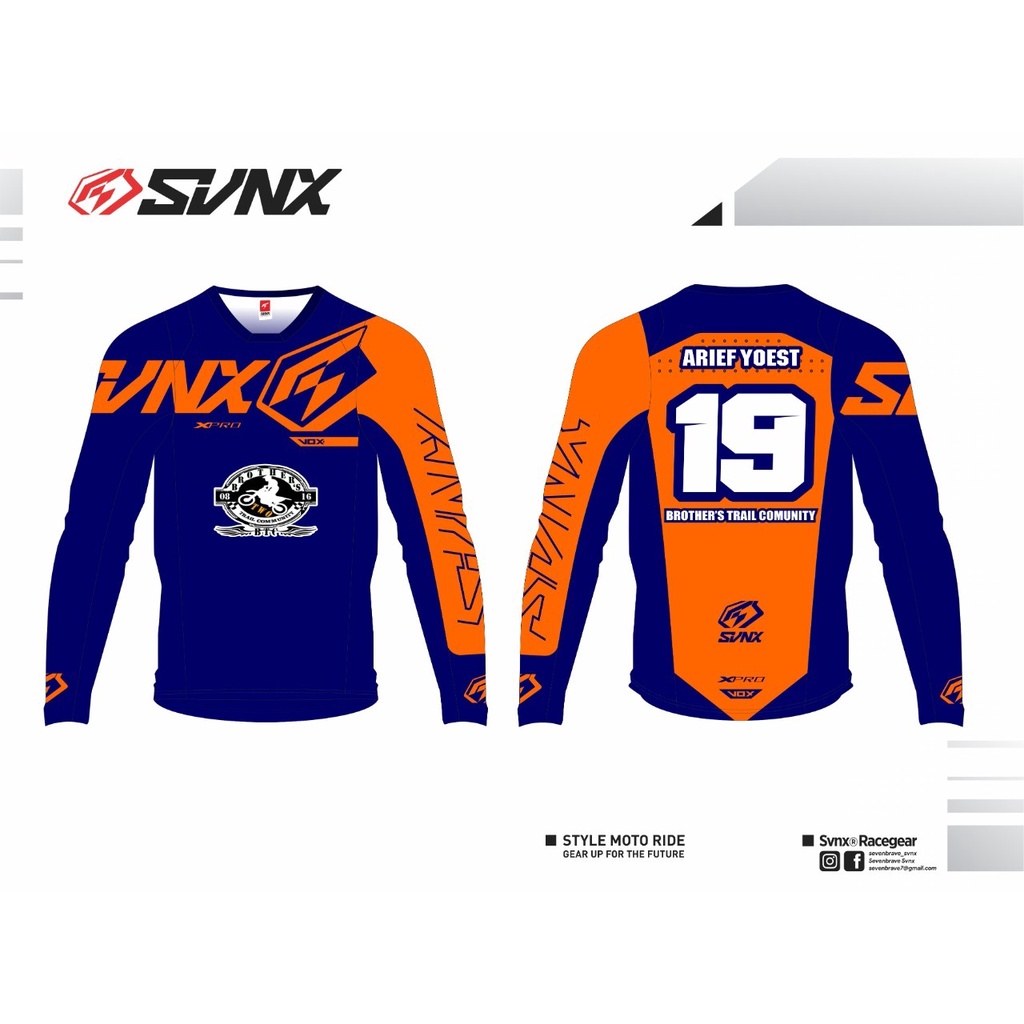 Jual JERSEY SVNX / JERSEY CUSTOM TYPE ALPHA / JERSEY MOTOR Shopee