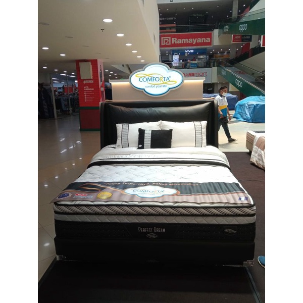 Jual SET / Kasur Comforta Perfect Dream Spring Bed LATEX 100/120/160/180/200 springbed 160x200