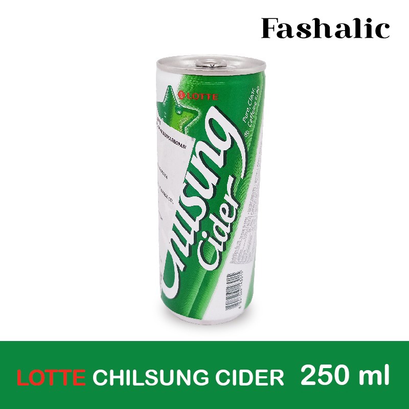 Jual LOTTE CHILSUNG CIDER 250 ML MINUMAN SODA KOREAN SOFT DRINK