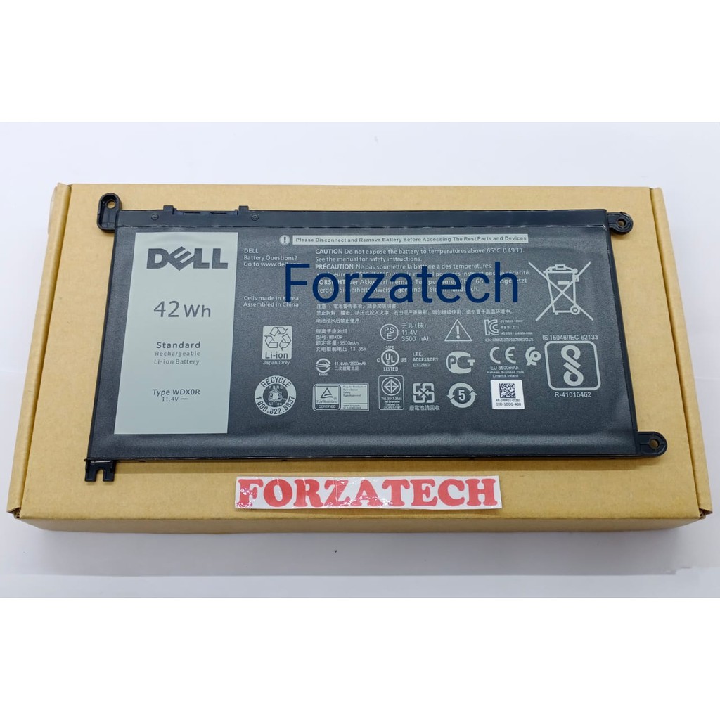 Jual DELL Battery Original Laptop Inspiron WDXOR 13 5378 7368 14 5567