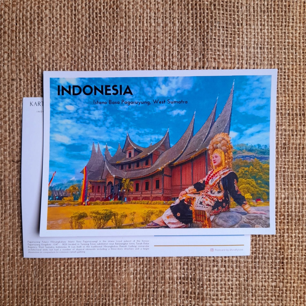 Jual Kartu Pos / Postcard / Postcrossing Indonesia istana pagaruyung