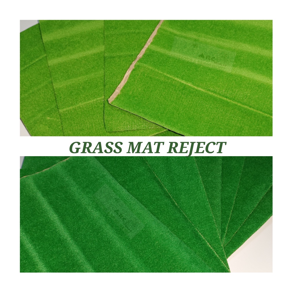 Jual MINIATUR LEMBARAN RUMPUT (GRASS MAT) REJECT UNTUK MAKET ARSITEKTUR