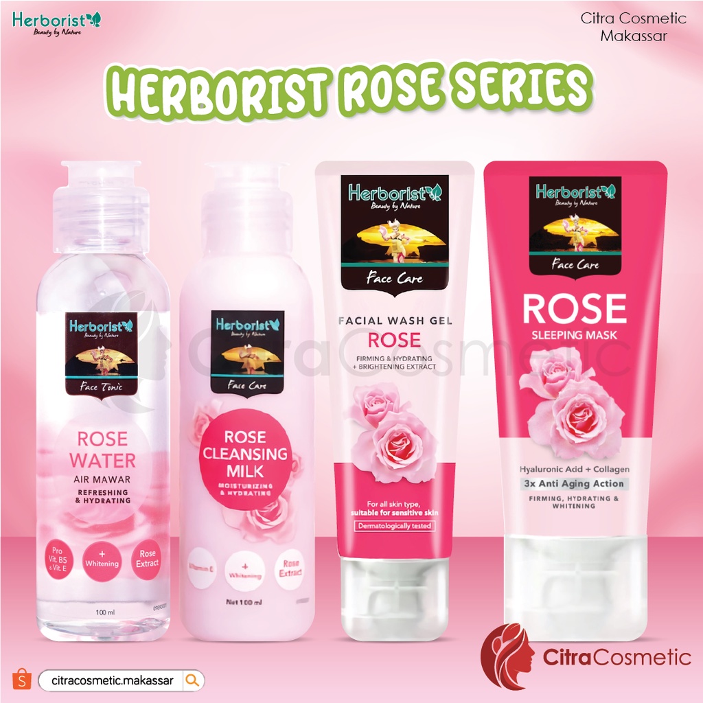 Jual ️CitraCosmetic ️ Herborist Rose Series Rose Water Rose Milk