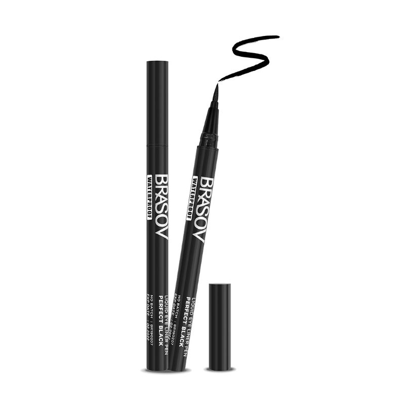 Jual Brasov Liquid Eyeliner Pen Perfect Black Shopee Indonesia