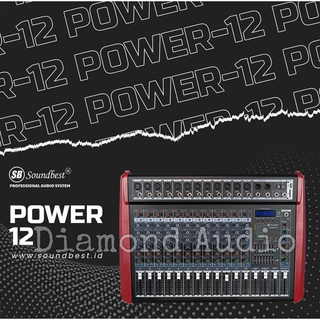 Jual Power Mixer Soundbest Power12 Original Mixing Power 12 Channel
