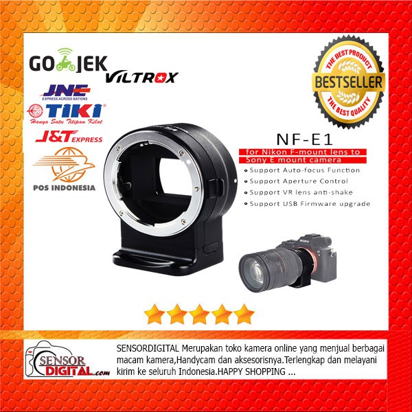 Jual Viltrox NFE1 Lensa Mount Adapter Nikon Lens to Sony E Mount Camera Shopee Indonesia