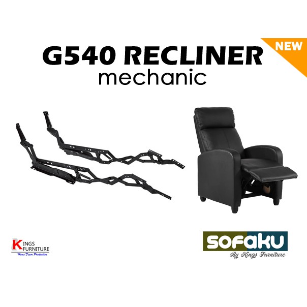 Jual G540 Recliner Mechanic Hardness Chair Mekanik Reklening Shopee