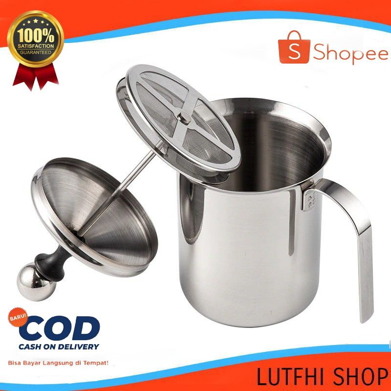 Jual French Press Coffee Plunger 800ml Stainless Steel Gelas Espresso Latte Art Coffee Milk