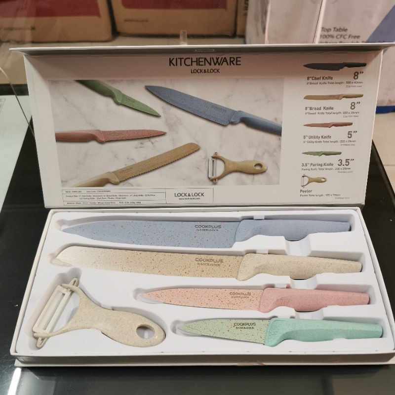Jual KITCHENWARE LOCK&LOCK LOCK AND N LOCK KITCHEN KNIFE SET 5 PCS
