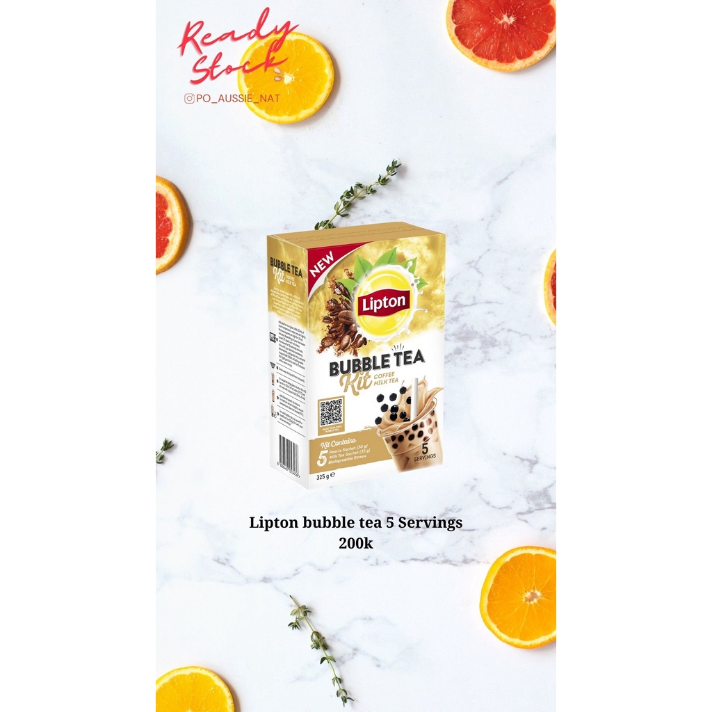 Jual Lipton Bubble Tea Kit Coffee Milk Tea DIY Bubble Tea Shopee Indonesia