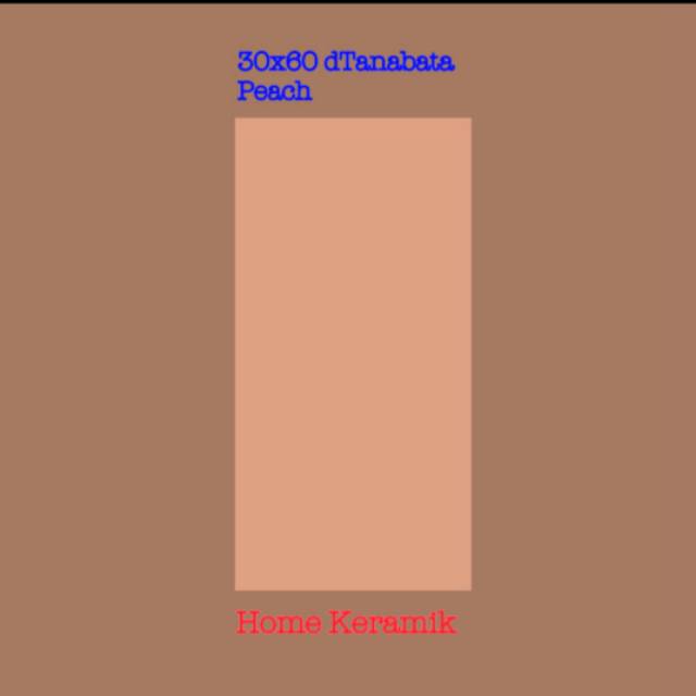 Jual Roman Keramik Wall Tile dTanabata Peach size 30x60 Kw 1 Shopee Indonesia