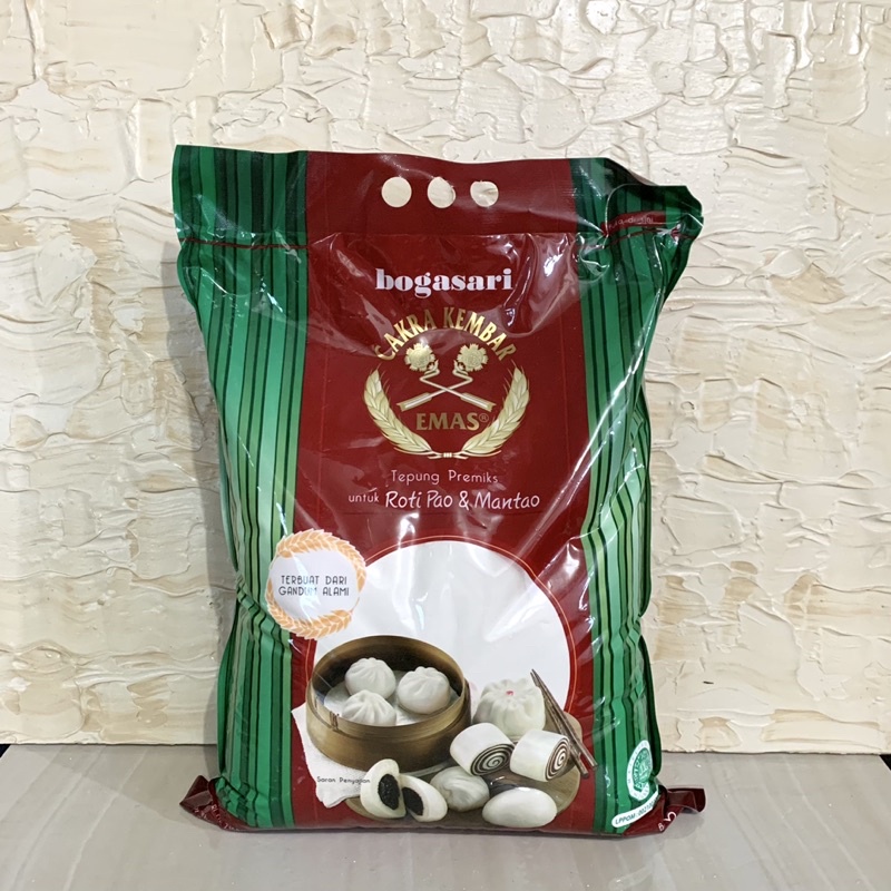 Jual Tepung Terigu Cakra Kembar Emas Bogasari Roti Pao / Mantao 1 Kg(03)