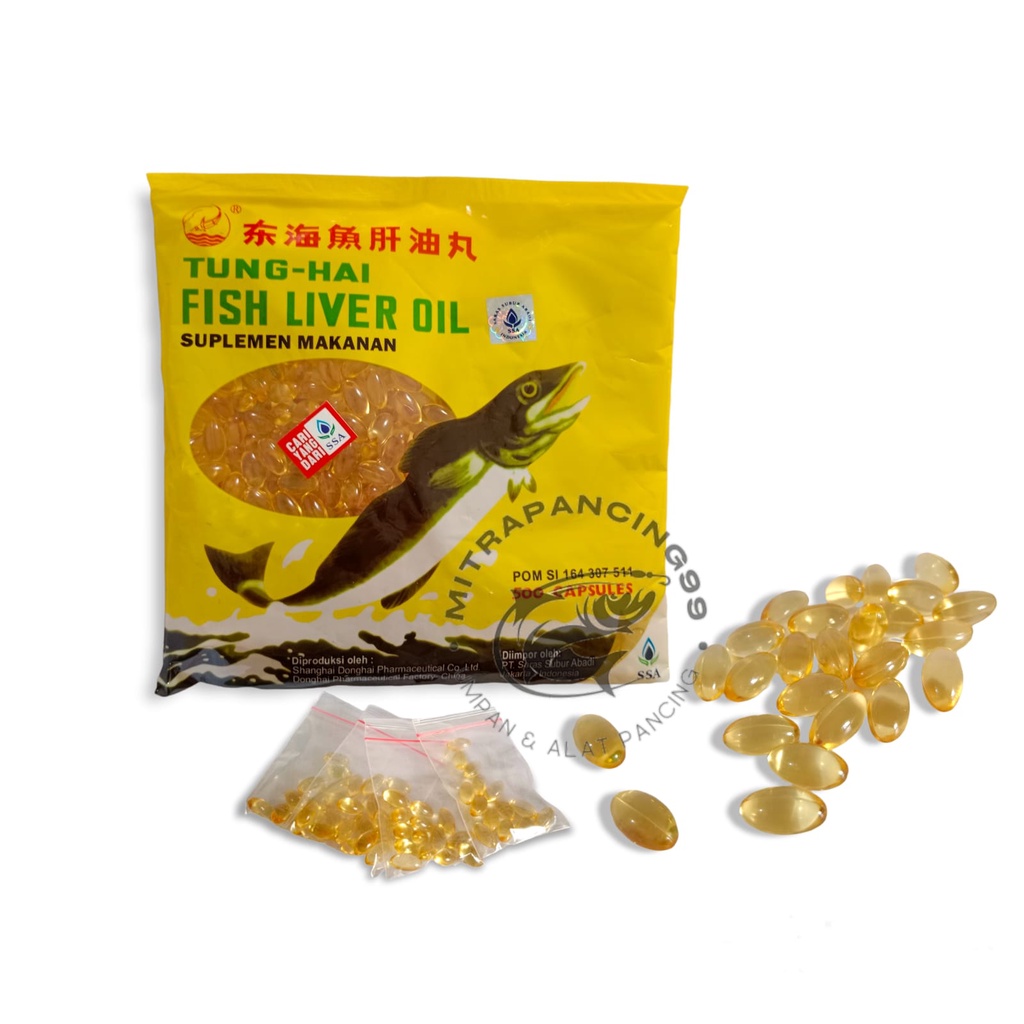 Jual Minyak Ikan Tung Hai Fish Liver Oil Repack (14 Kapsul) Shopee