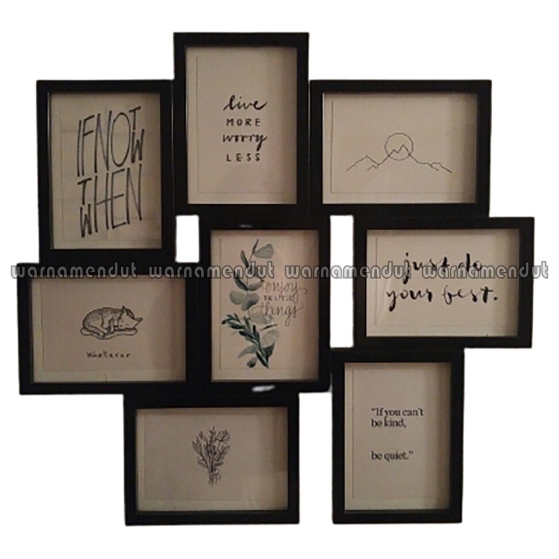 Jual EYO IKEA VAXBO Bingkai frame foto kolase untuk 8 gambar 13x18cm
