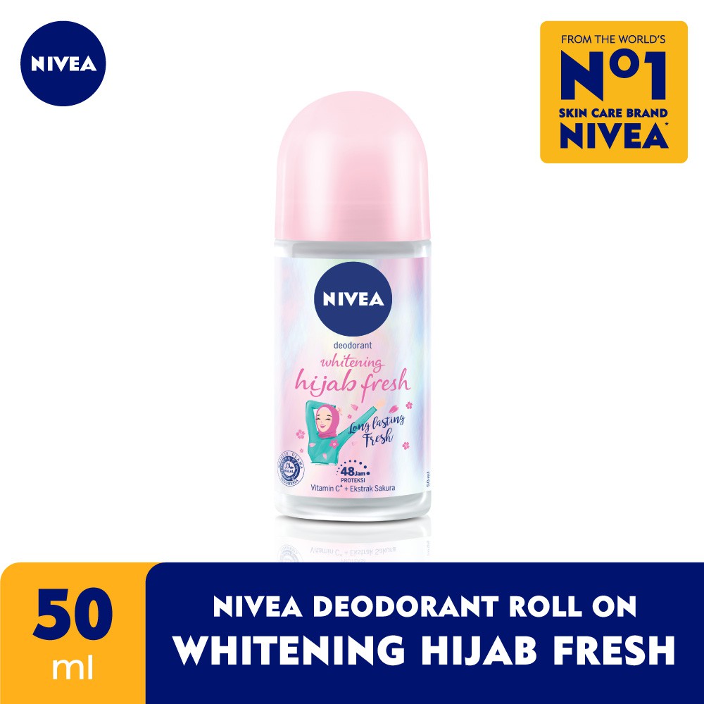 Jual NIVEA Deodorant Roll On Brightening Hijab Fresh 50ml Memberikan