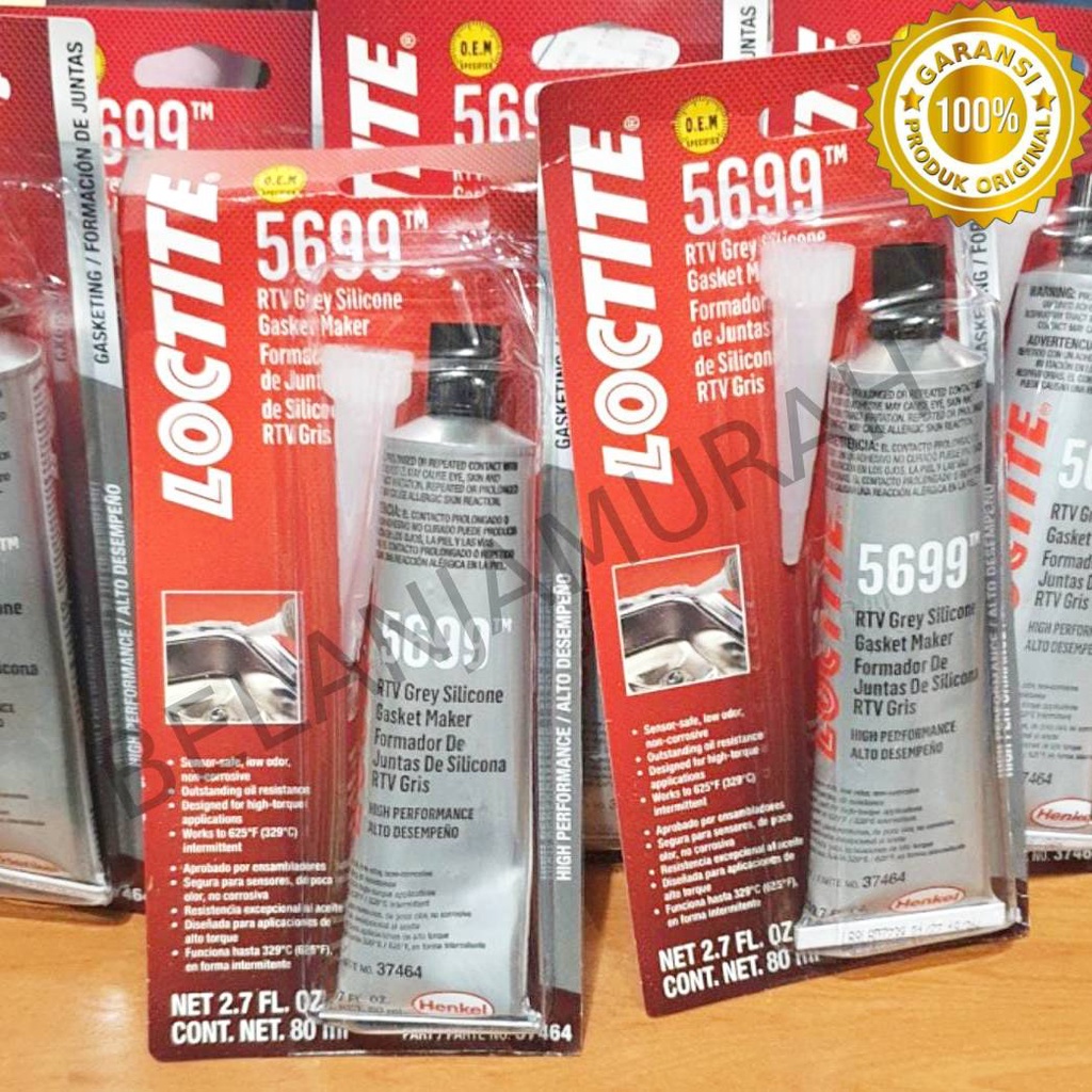 Jual Lem Silikon Gasket Loctite SI 5699 RTV Grey Silicon / Sealer Hi