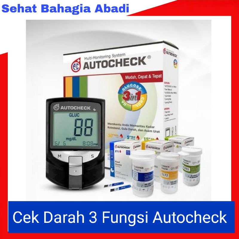 Jual Alat autocheck 3in1 GCU / Autocheck GCU + Strip/ Autocheck 3