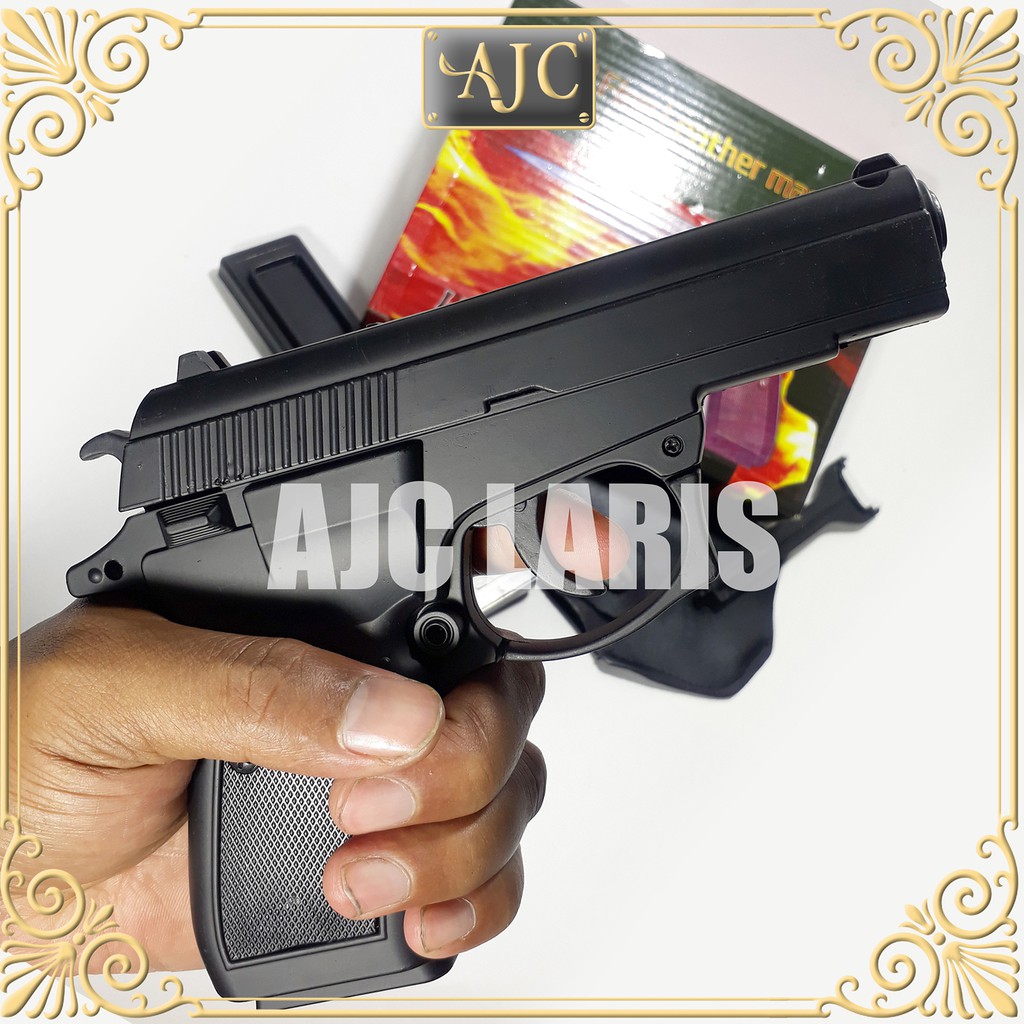 Jual KOREK API PISTOL Z83 MODEL HAND GUN FULL METAL BLACK Shopee