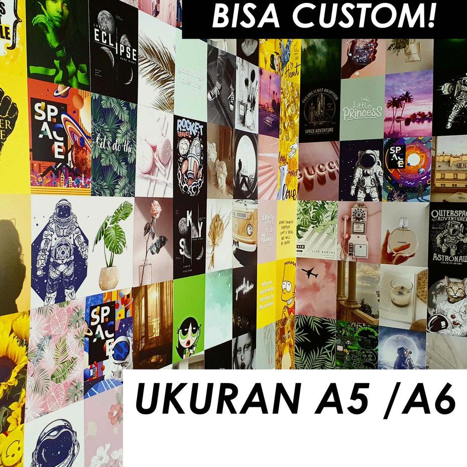 Jual Berkualitas 16 PCS POSTER DINDING AESTHETIC TUMBLR WALL COLLAGE ART PAJANGAN HIASAN BISA