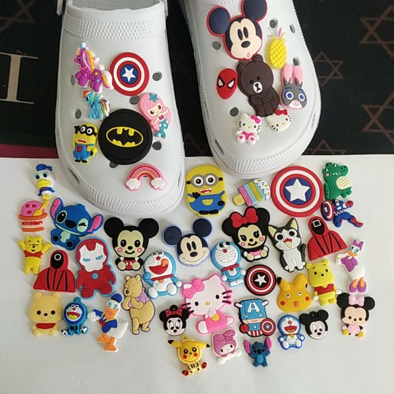 Jual Jibbitz Charms Karakter Liontin Sepatu Sendal Pin sandal Aksesoris