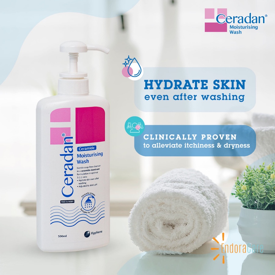 Jual Ceradan Body Wash 280 ml Pump Bottle Shopee Indonesia