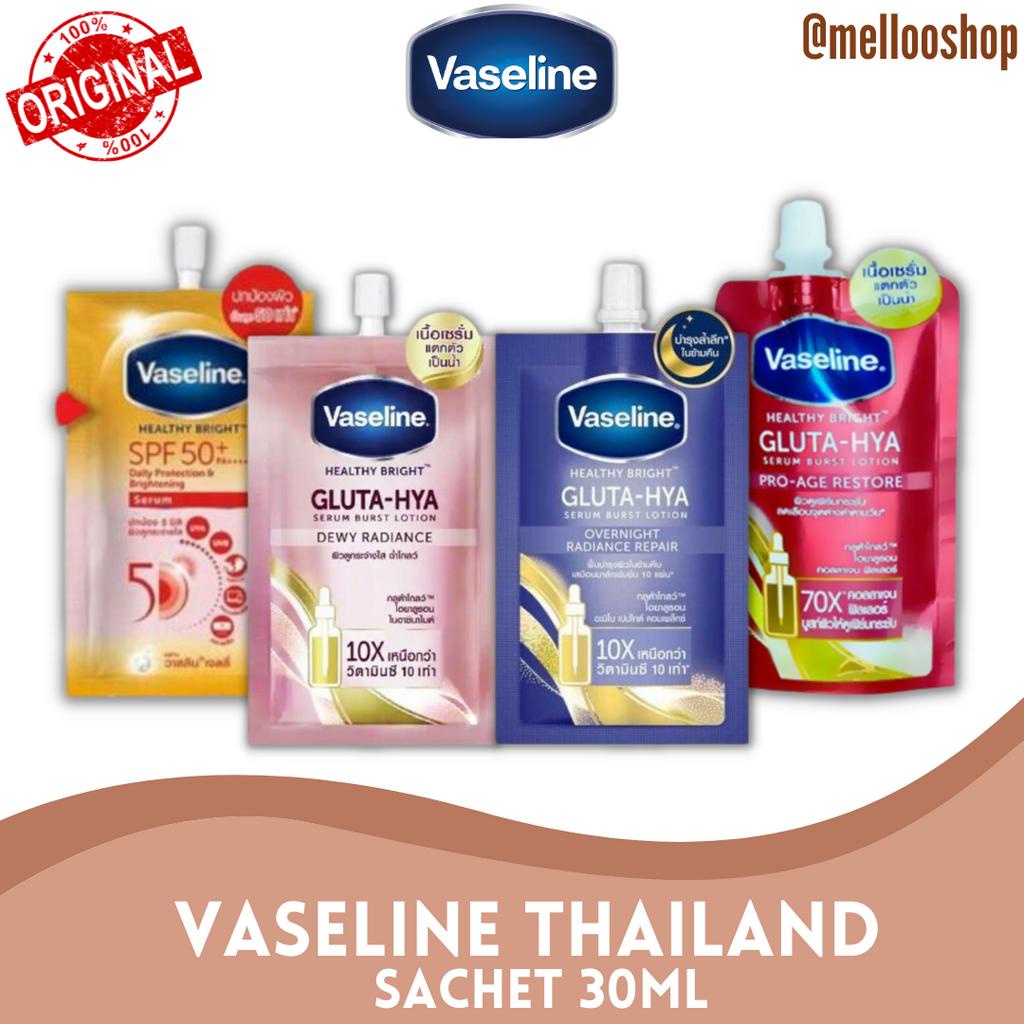 Jual Vaseline Gluta Hya Serum Burst UV Lotion Sachet Travel Size
