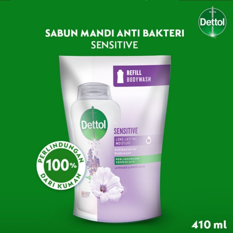 Jual Dettol Sensitive Body Wash Ungu Anti Bakteri PH Balance Sabun Cair