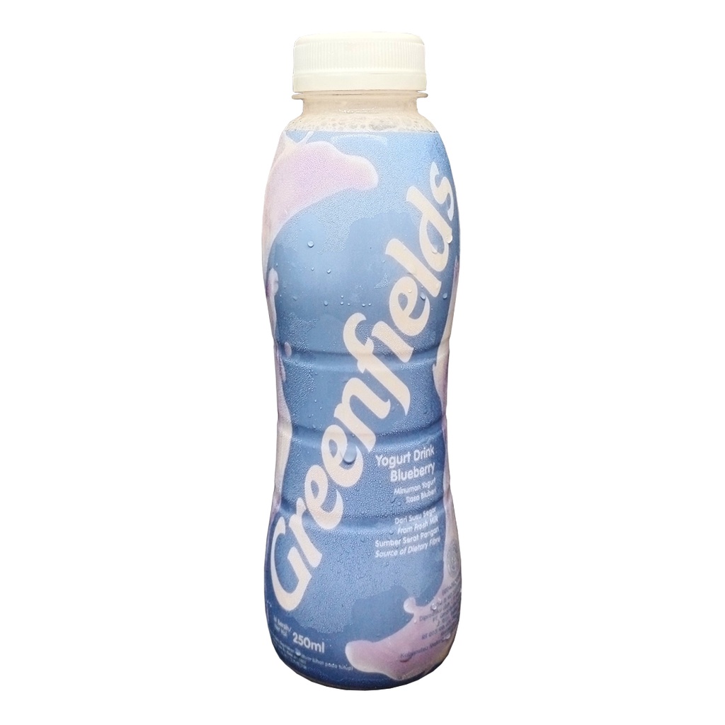 Jual Greenfields Yogurt Drink Blueberry 250ml Shopee Indonesia
