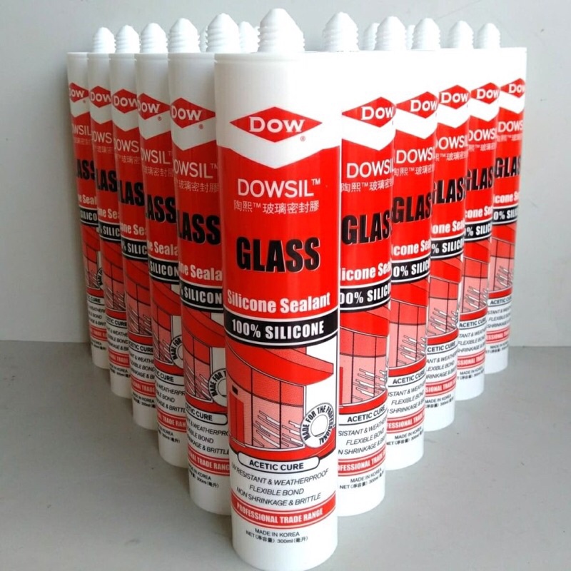 Jual dowsil glass silicone sealent dow corning / lem kaca aquarium