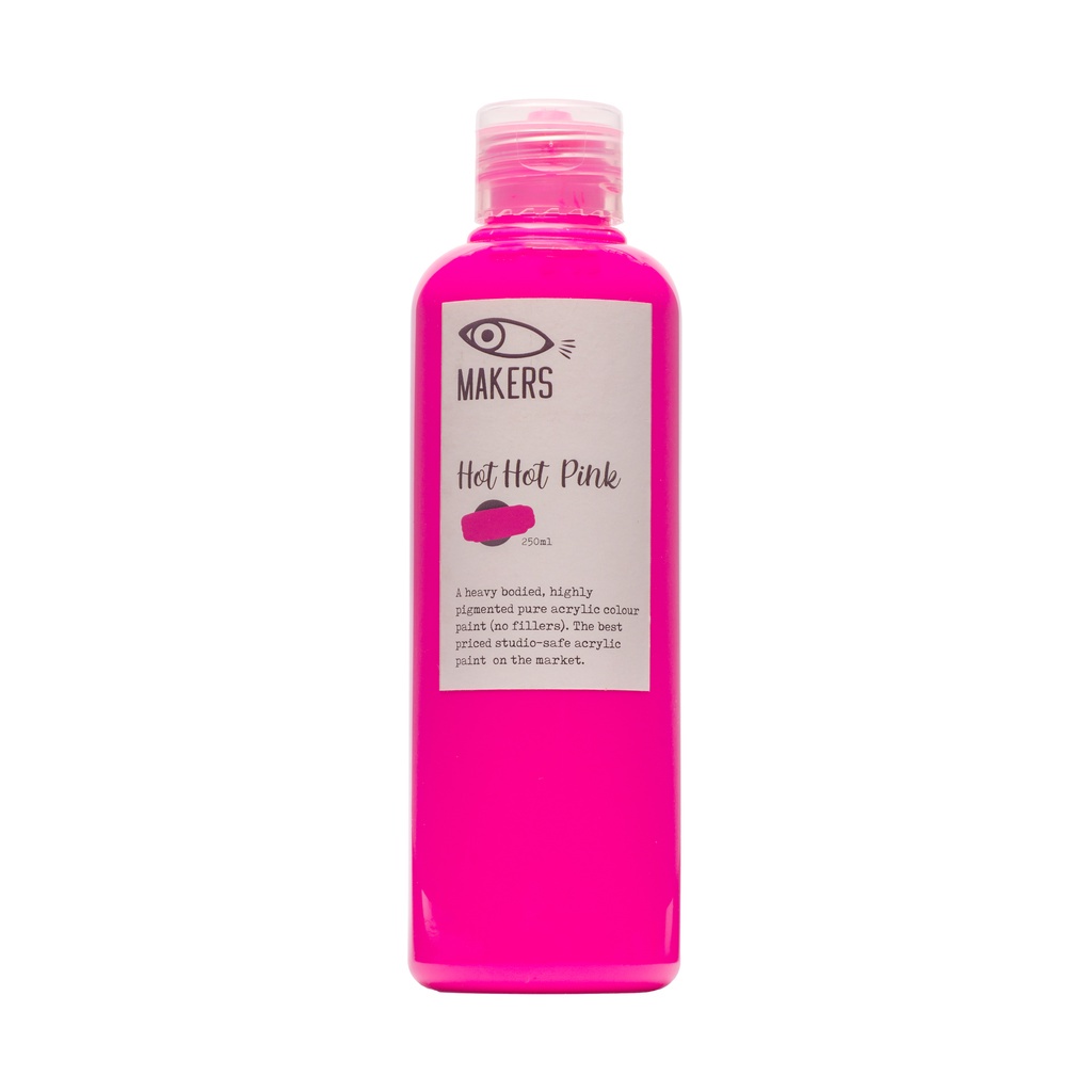 Jual Hot Hot Pink Acrylic Neon Paint 250ml by MAKERS Shopee Indonesia