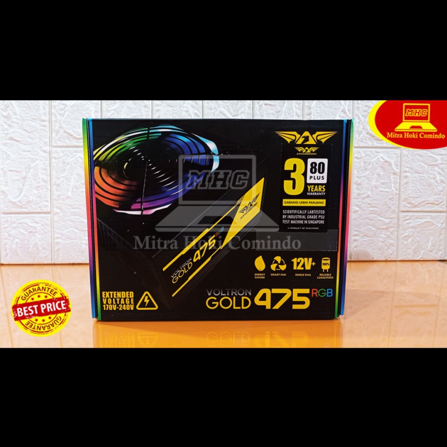 Jual PSU / Power Supply Armaggeddon Voltron 475 80+ Gold RGB 475W