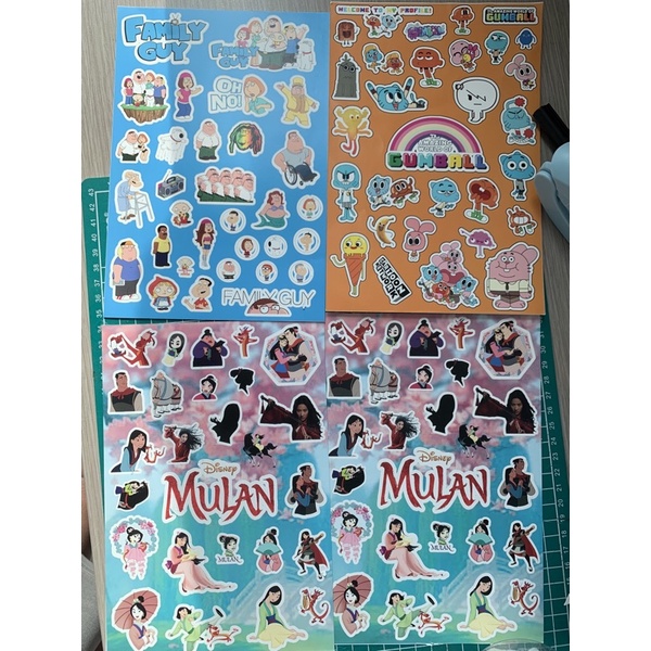 Jual STICKERS REJECT family guy, gumball, mulan Shopee Indonesia