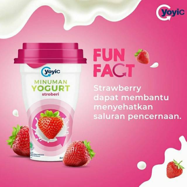Jual Yogurt drink dari yoyic rasa strawberry Shopee Indonesia