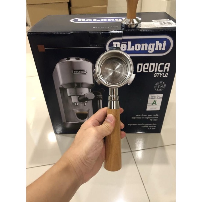 Jual Paket Mesin Kopi Delonghi Ec685 + Naked Portafilter + Tamper Kayu