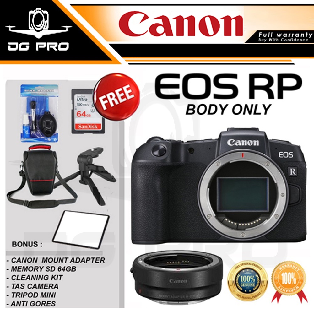 Jual Canon EOS RP Mirrorless Digital Camera Body Only RESMI Shopee