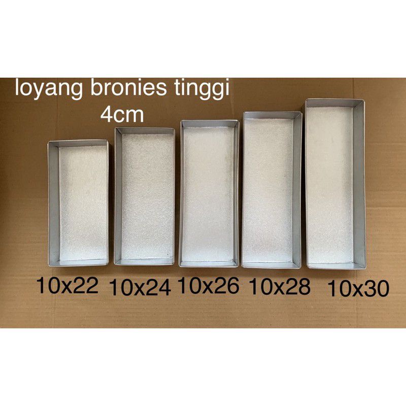 Jual Loyang Kue Brownies 5 ukuran harga (1pcs) Shopee Indonesia