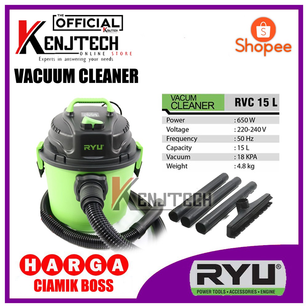 Jual VACUM CLEANER RYU 15 LITER RVC 15 L VACUUM CLEANER PENYEDOT DEBU