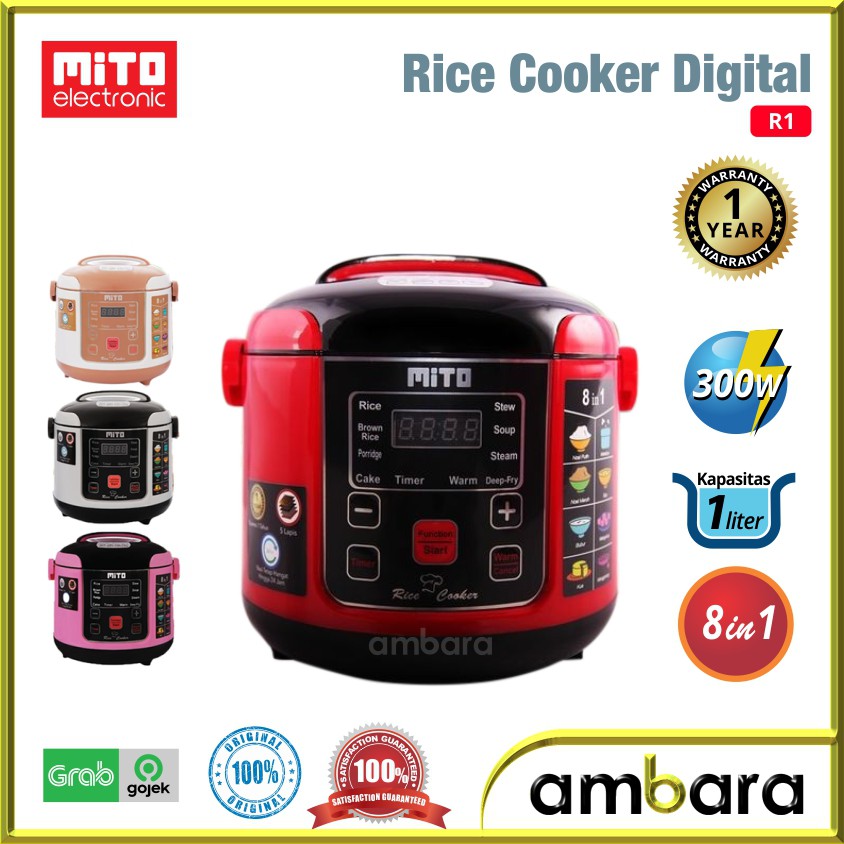 Jual Rice Cooker Mito 8in1 R1 Digital Rice Cooker Mito Kapasitas 1