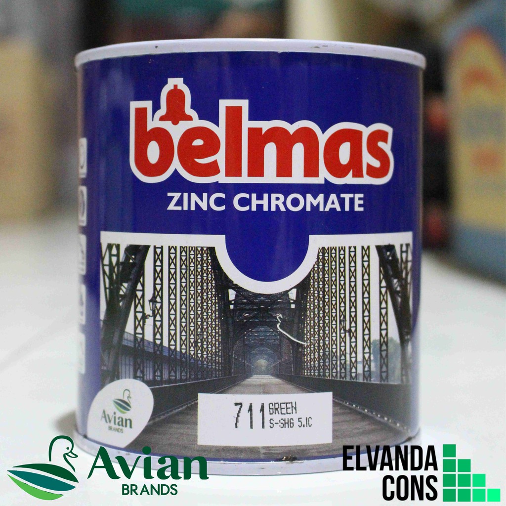 Jual BELMAS AVIAN Zinc Chromate/Meni/Cat Dasar Anti Karat 1 KG Shopee