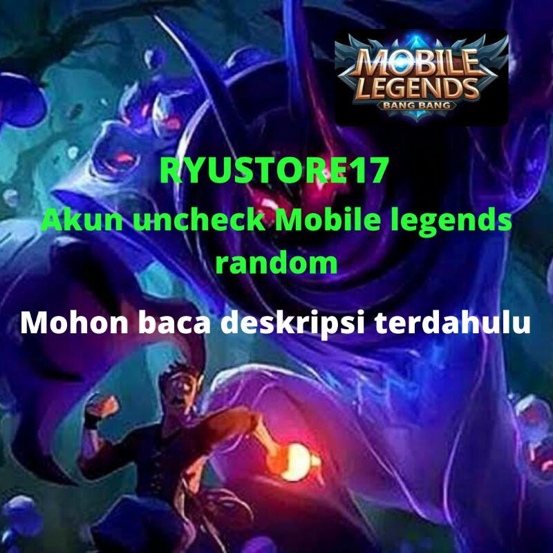 Jual akun uncheck Mobile legends randon murah Shopee Indonesia(04)