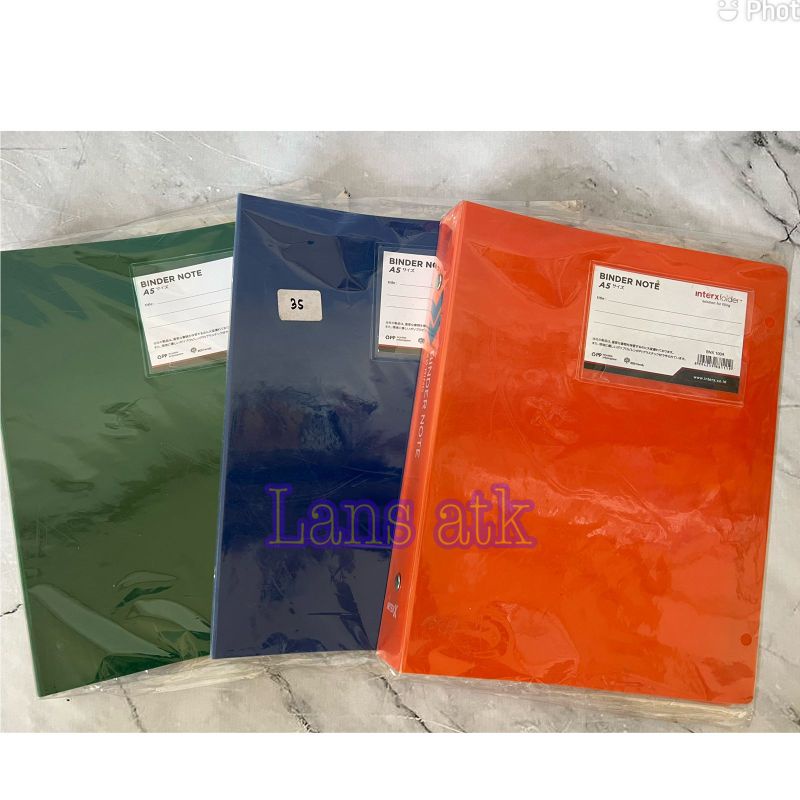Jual BINDER A5 INTERXFOLDER WARNA DOFF SESUAI FOTO BINDER BESI BINDER