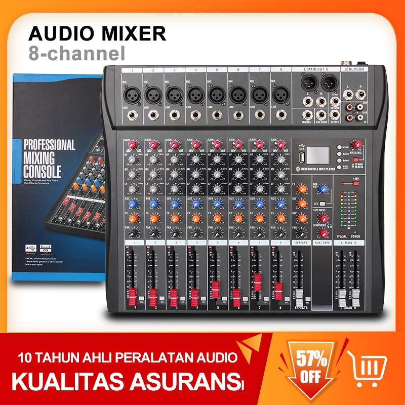 Jual NEW BAXS CT80S AUDIO MIXER Multifunctional Bluetooth DSP mixer