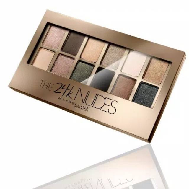 Jual ORIGINAL MAYBELLINE THE 24K NUDES GOLD EYESHADOW PALETTE | Shopee Indonesia