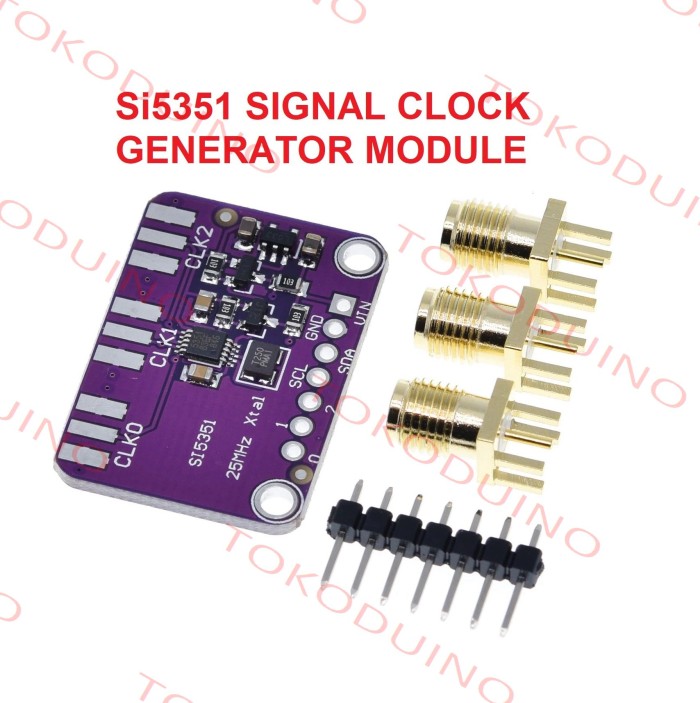 Jual SI5351 SI5351A I2C CLOCK SIGNAL GENERATOR BOARD MODULE ARDUINO