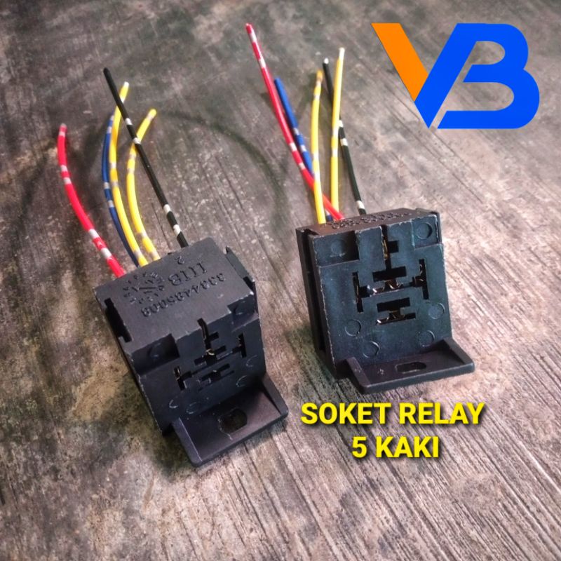 Jual Soket Relay 5 Kaki Kabel Bintik Socket Relay 5 Kaki Rumah Relay