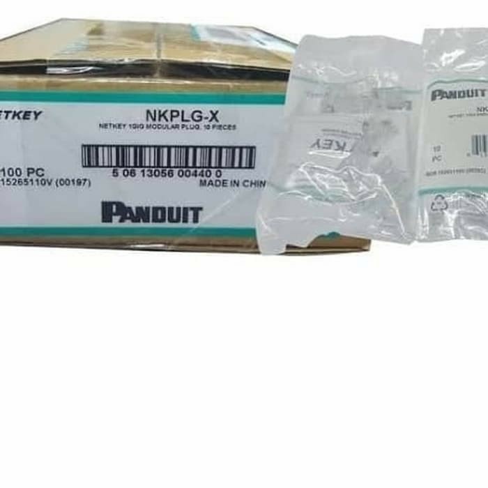 Jual Panduit Netkey RJ45 Connector 100pcs konektor pin rj45 cat.5e
