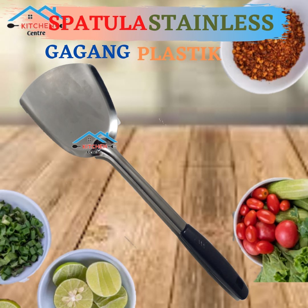 Jual Spatula Stainless Gagang Plastik Susuk Spatula Sutil Spatula