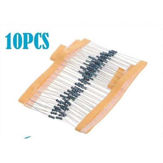 Jual Resistor 1K 1 Kilo Ohm Metal Film Axial 1 1/4 W 0.25 W isi 10 pcs Shopee Indonesia